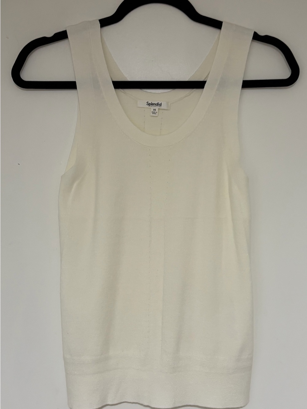 Splendid Women’s Off White Lightweight Sweater Tank Top Size XS